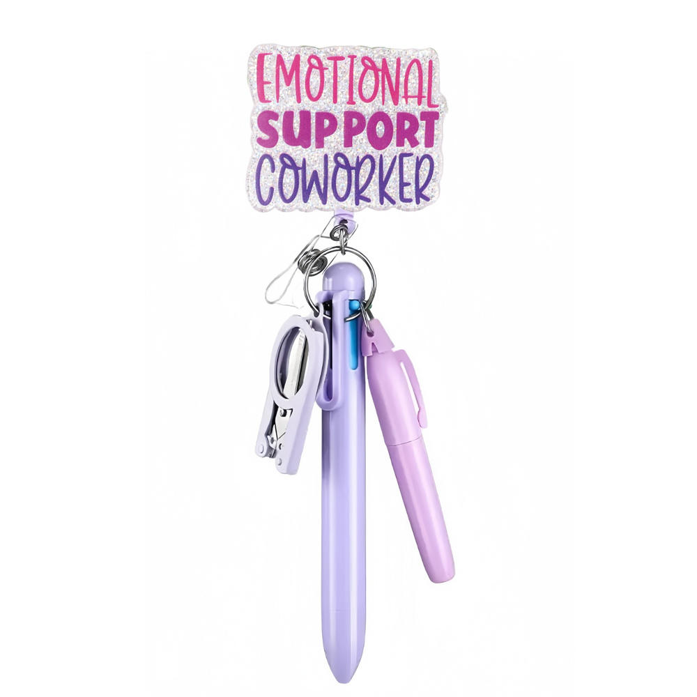 Retractable Scroll Style Hooks Scalable Ballpoint Pen School Hospital Student Nurse Ball Pen with Buckle Clip Nurse's Day