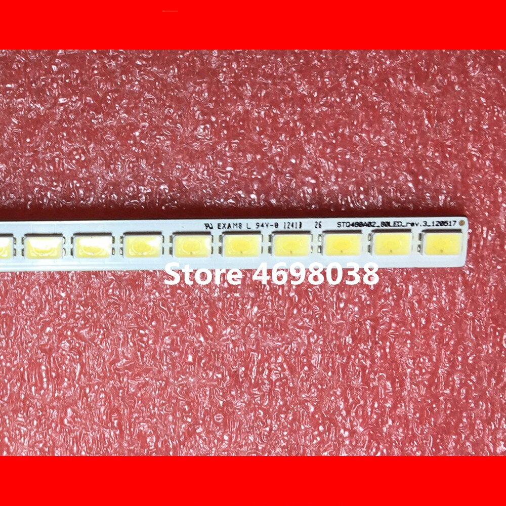 2 stks/partij 535mm LED Backlight strip 80 leds voor TCL 48 inch TV L48E5390A-3D Lichtbalk 67-H94636-0A0 Screen LVF480SSTM E8 V1