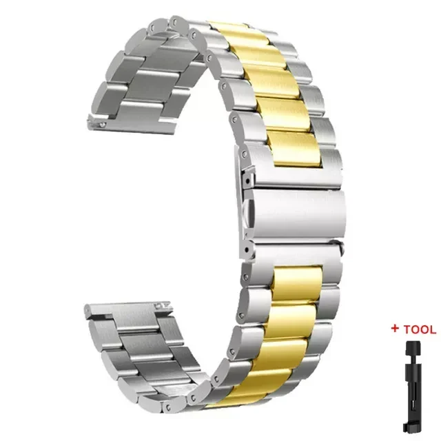 Roestvrij stalen band voor Redmi Watch 5 3 Actieve metalen vervangende armband voor Xiaomi Redmi 5 Lite 3 Lite horlogebandaccessoires: Beige / 20mm