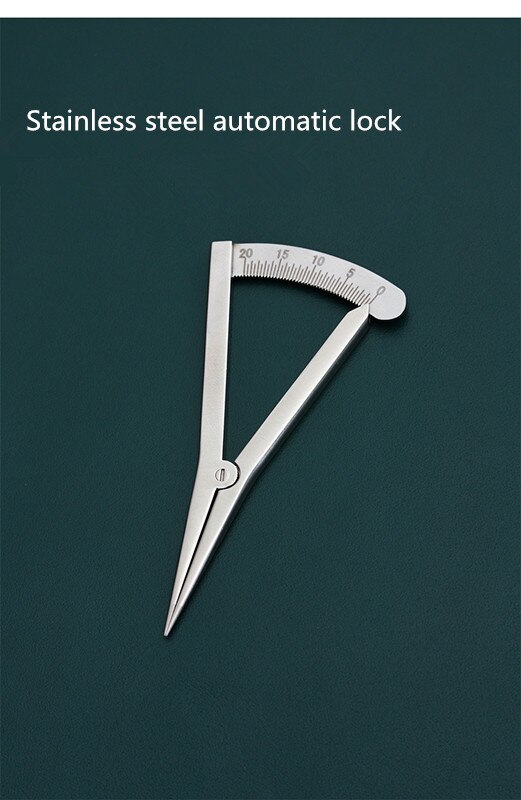 Fine pitch gauge with scale, marking gauge, edge liner leather carving tool: Light Yellow