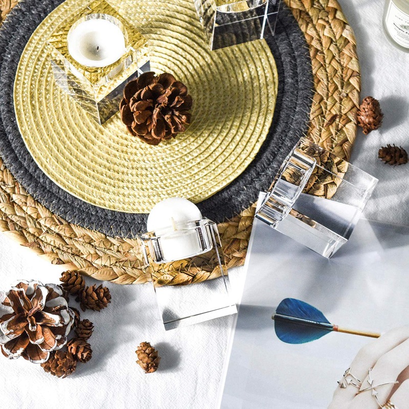 Crystal Tealight Candle Holders Set Of 3 Candlestick Tealight Holder Crystal Glass Tealights Candleholder For Home Decor