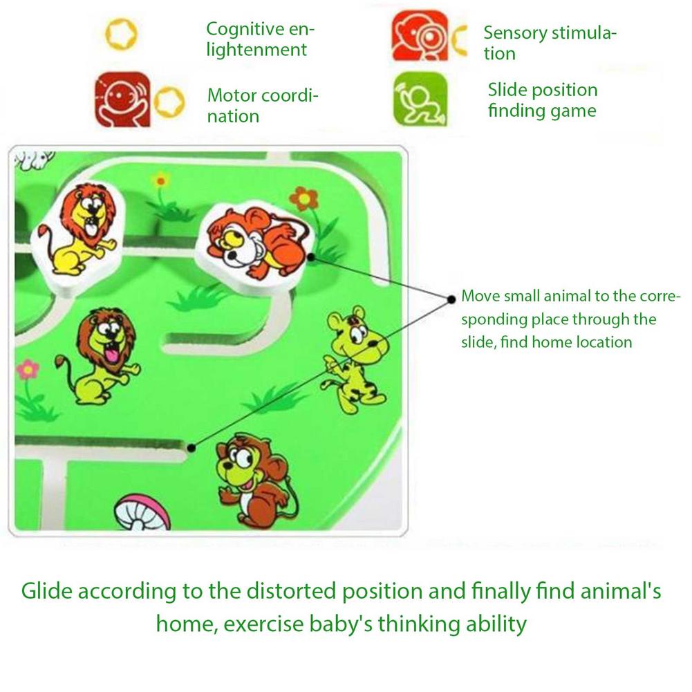 Houten Puzzel Speelgoed Prachtige Patronen En Vakmanschap Cognitieve Nummer Doolhof Speelgoed Oefening Voor Baby Peuters