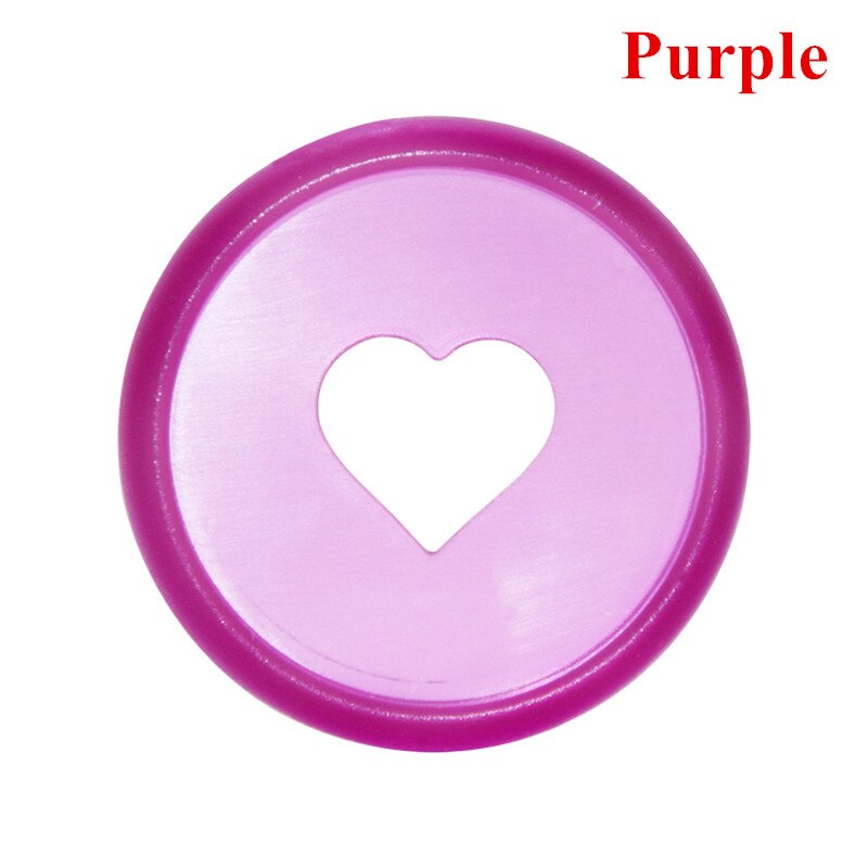 Carpeta de disco de corazón de Color caramelo, 50 piezas y 28mm, para cuadernos de discos/planificador, discos de disco, anillos de encuadernación de hojas sueltas, LF19-308: Purple-50 Pcs