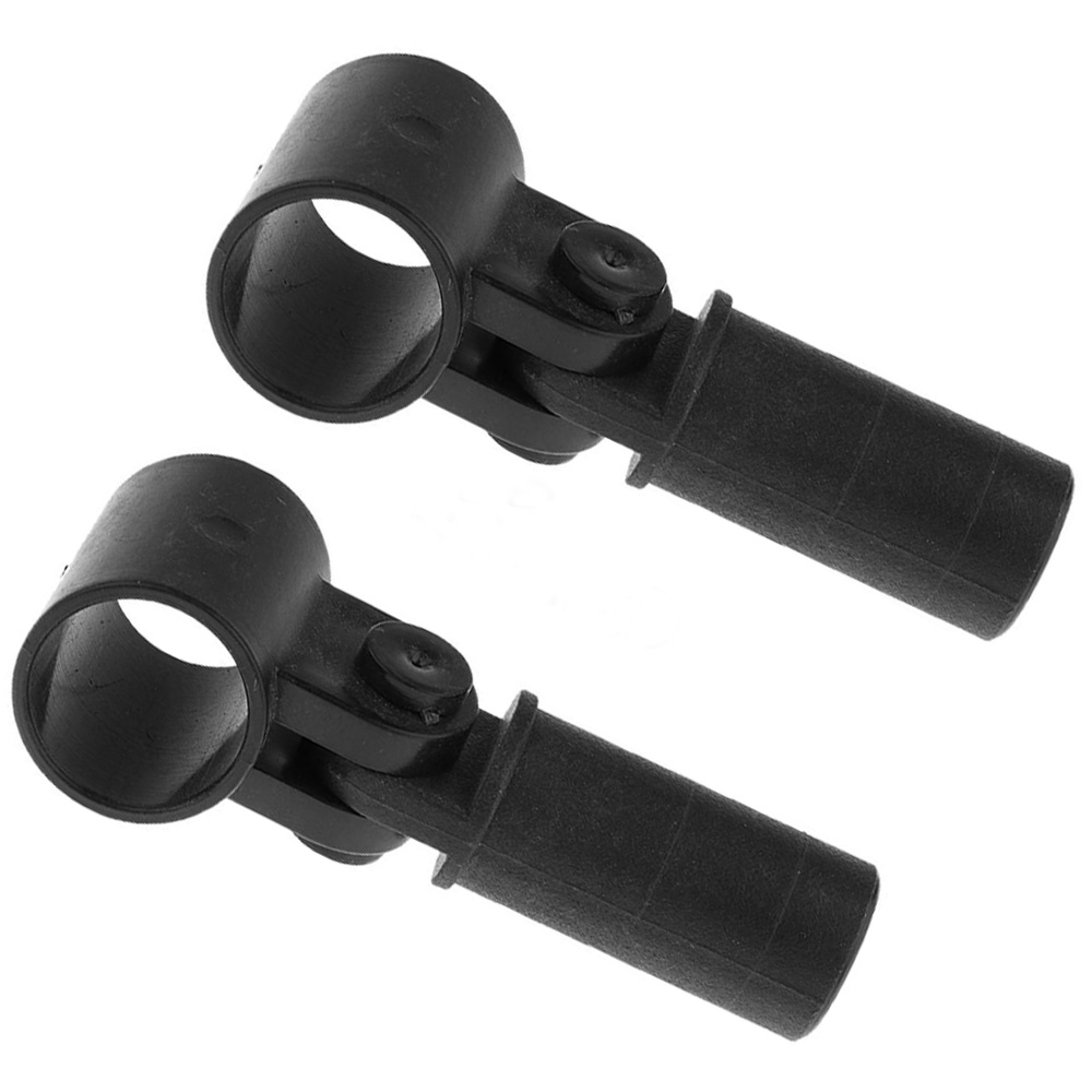 2 Pieces Inflatable Fishing Boat Awning Bimini Top Activity Connectors Fasteners Jaw Slide With Eye End Cap Kayak Accessories: Default Title