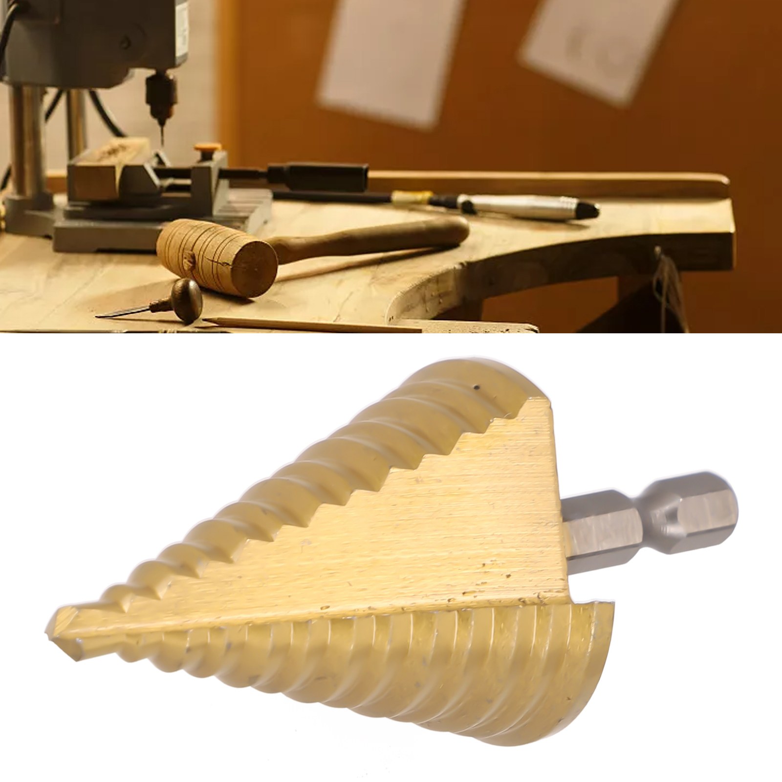 5-35MM HSS Titaniums nucleo fare un passo trapano attrezzo 13 Passi Foro multiplo Punte da trapano a cono Scanalatura diritta Punta da trapano Utensili elettrici Nuovo