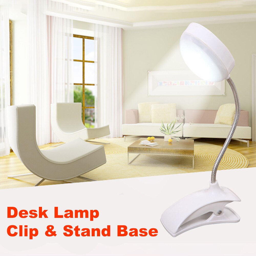 Bright LED Table Lamp Study Desk Reading Book Lamp Eye-care Bedside Bedroom Battery Desk Light For Student Office LED Stand