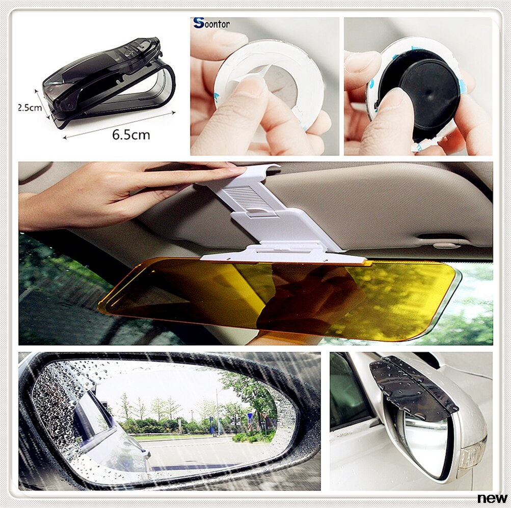 Película de Clip de ceja de lluvia de espejo de luz solar para Toyota 4Runner Sienna Sequoia Prius GR Camry i-TRIL montaña Rusa highlander