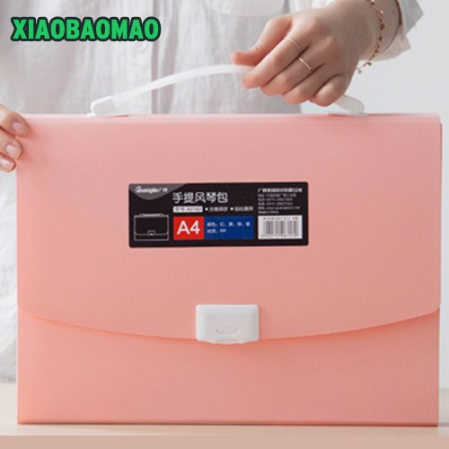 Simple Book Waterproof Bags A4 Paper Folder Document Folding Color Random Rectangle Office Homeschooling