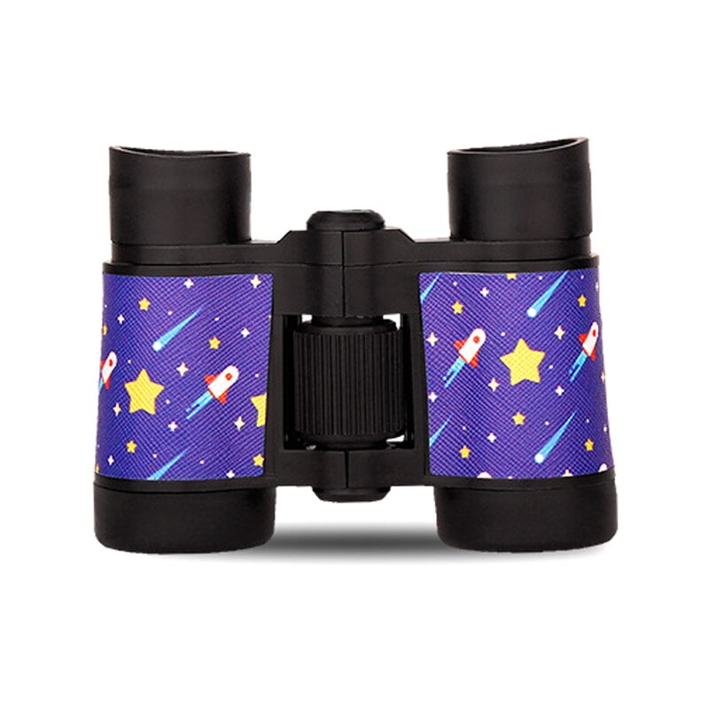 4 x 30 hd kikkert børn farverigt teleskop fast zoom skridsikker gummi justerbare feltbriller børn teleskop legetøj: Stjernehimmel