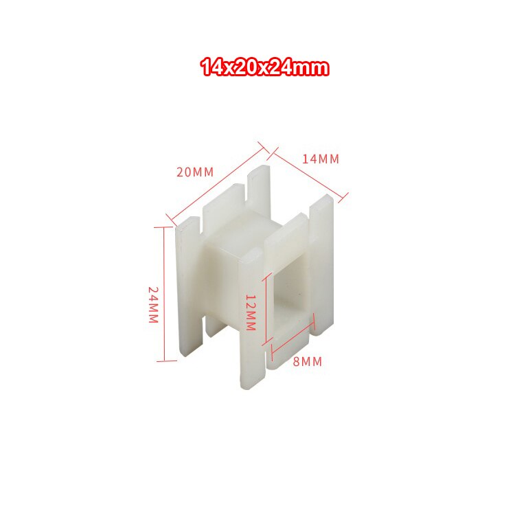 2pcs Square Inductor Winding Frame Amplifier Crossover Bobbin Wire Coil Thickened Inductance Skeleton #White: 14x20x24mm