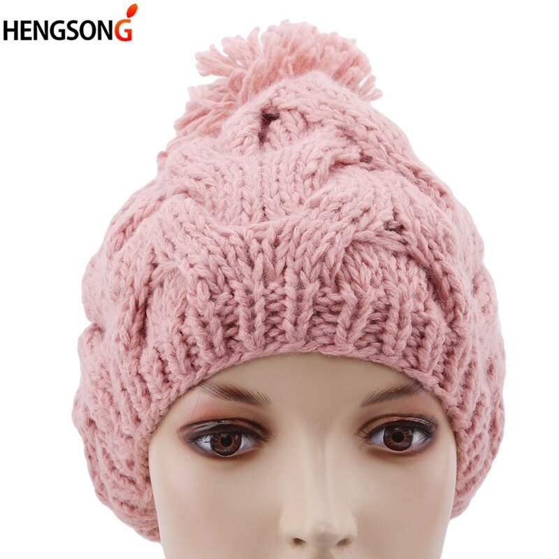 Dames wintermutsen warme wollen gedraaide gebreide mutsen mutsen voor dames hardloopmutsen