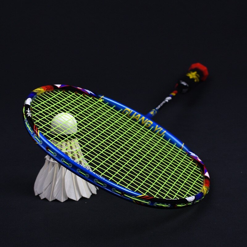 2022 Brand Badminton Racket 8U Single Shot Carbon Fiber Racket Outdoor Sports Badminton Racket with Bag