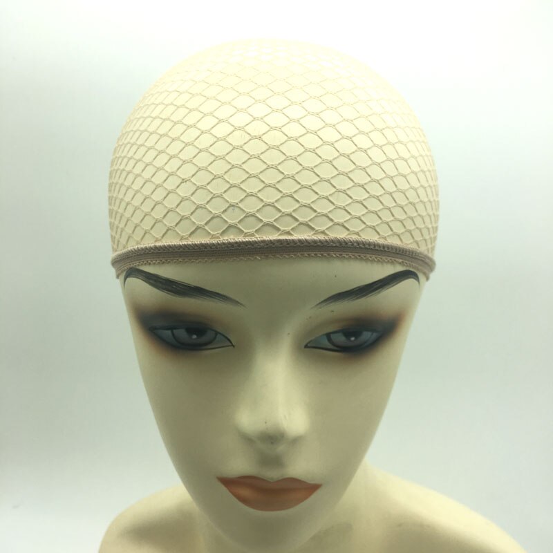 Stretchable Mesh Wig Cap Two Open Mesh Weaving Black Blonde Wig Hair Net Making Caps Hairnets 10PCS/Lot