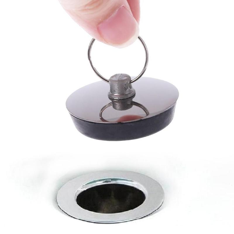 1 Pcs Kitchen Drain Plug Wash Basin Bathtub Sink Rubber Bathroom Water Plug Water Blocking Plug I8B8 Plug Rubber Drain Sink P7L1