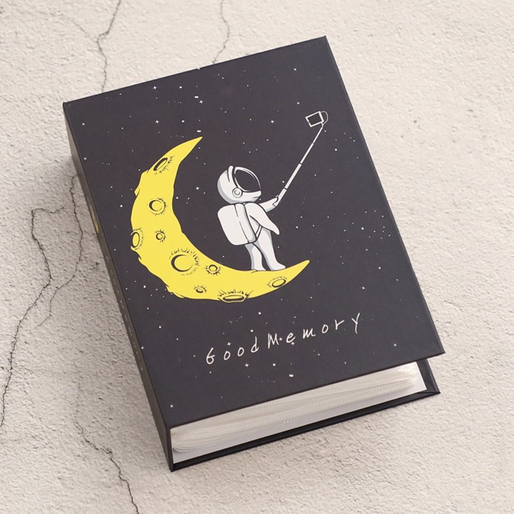 Cute Cartoon 4R Photo Album Multicolor 100PCS Album Collection PVC Memorial Book Photo Albums Recall Good Time: light yellow