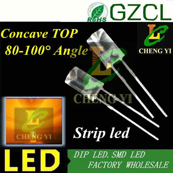 1000 witte 5mm strip led Concave dip led 6000-7000 k 3.0-3.5 v boom led diode