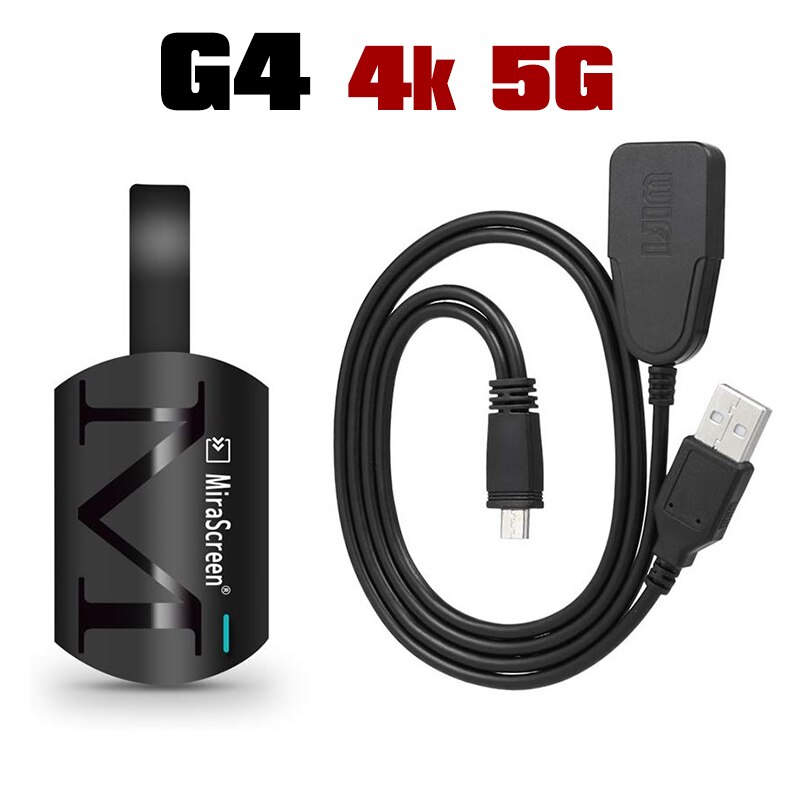 Amkle mirascreen  g4 2.4g 5g 4k draadloze hdmi-dongle tv-stick miracast airplay-ontvanger wifi-dongle mirror screen streamer cast: G4 4k 5g