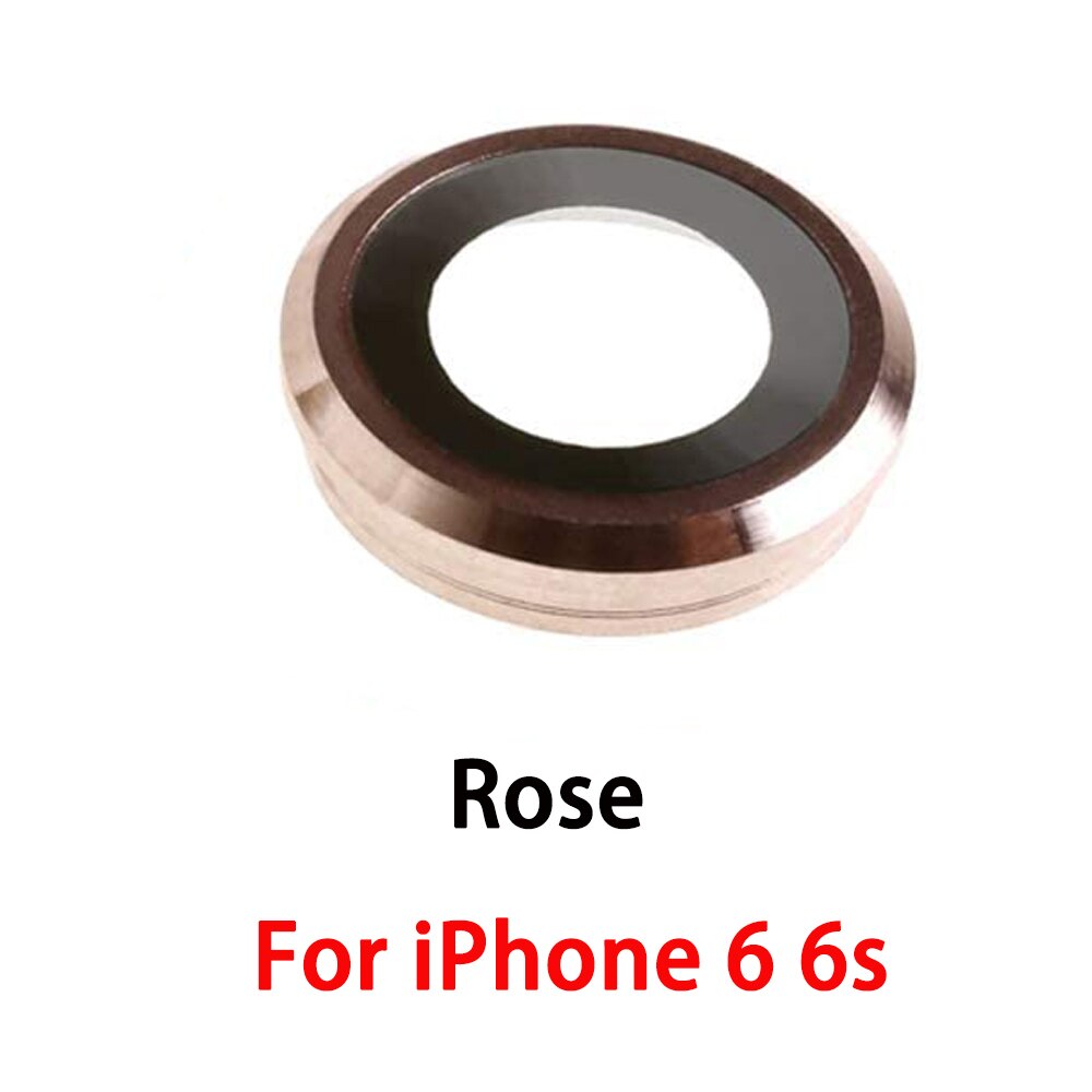 Tylna tylna osłona obiektywu szklana pokrywa z ramką część zamienna do iPhone 6 6s 6Plus 6splus 7 7Plus 8 8Plus: 6 6s Rose