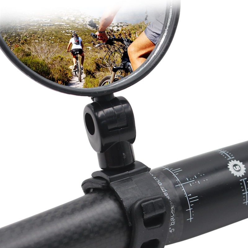 PCycling bicicleta espejo retrovisor bicicleta MTB ciclismo Amplia gama Back Reflector de mirilla ángulo ajustable manillar Mini espejos