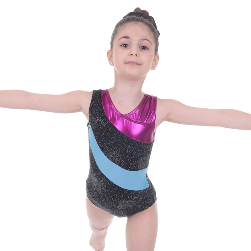 Girls Ballet Gymnastics Leotards One-Piece Practice Outfit 3-14 Years Sleeveless Ballet Tutu Dance Wear Clothes