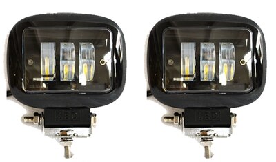 Yait-faro LED antiniebla para coche, 2 uds., 4,5 pulgadas, 30W, 4x4, 4WD, ATV, UTV, SUV: Black Square
