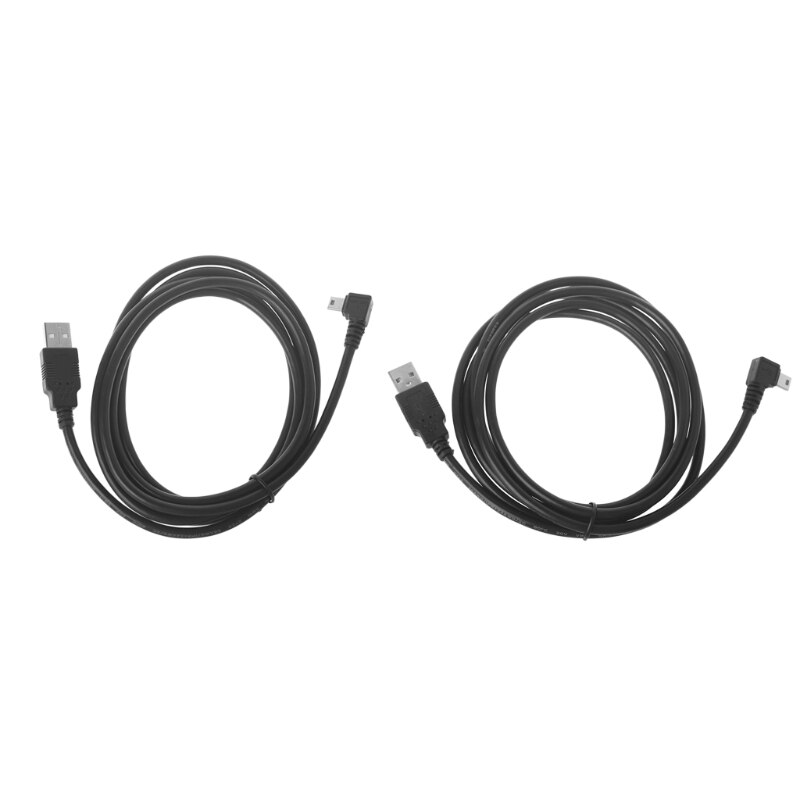 90 Degree Left/Right Angle USB 2.0 A Male To Mini-B Male 5Pin Data Adapter Cable