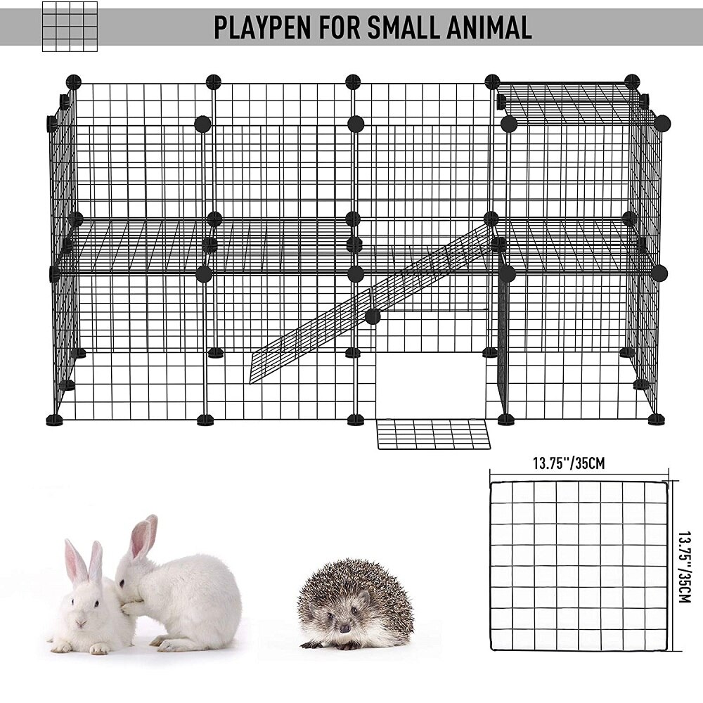 Parc de jeu pour chien, bricolage, Cage pour petit Animal, fil métallique, intérieur et extérieur, Cage Portable pour chien, lapin, chiot, furet, cochon d&#39;inde
