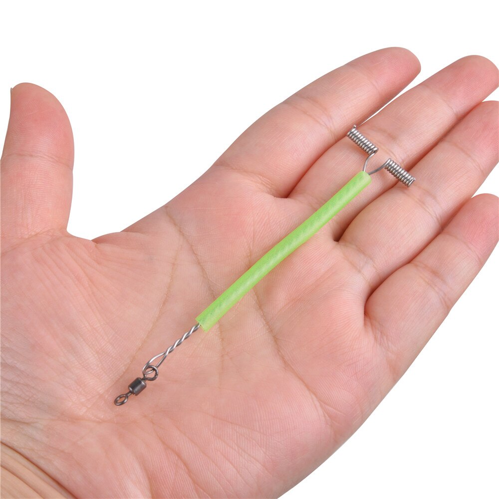 20Pcs T-Shape 3 Way Rolling Fishing Swivel Cross line Steel Wire Leader Arm Fluorescent Balance Connector Saltwater rig Tackle