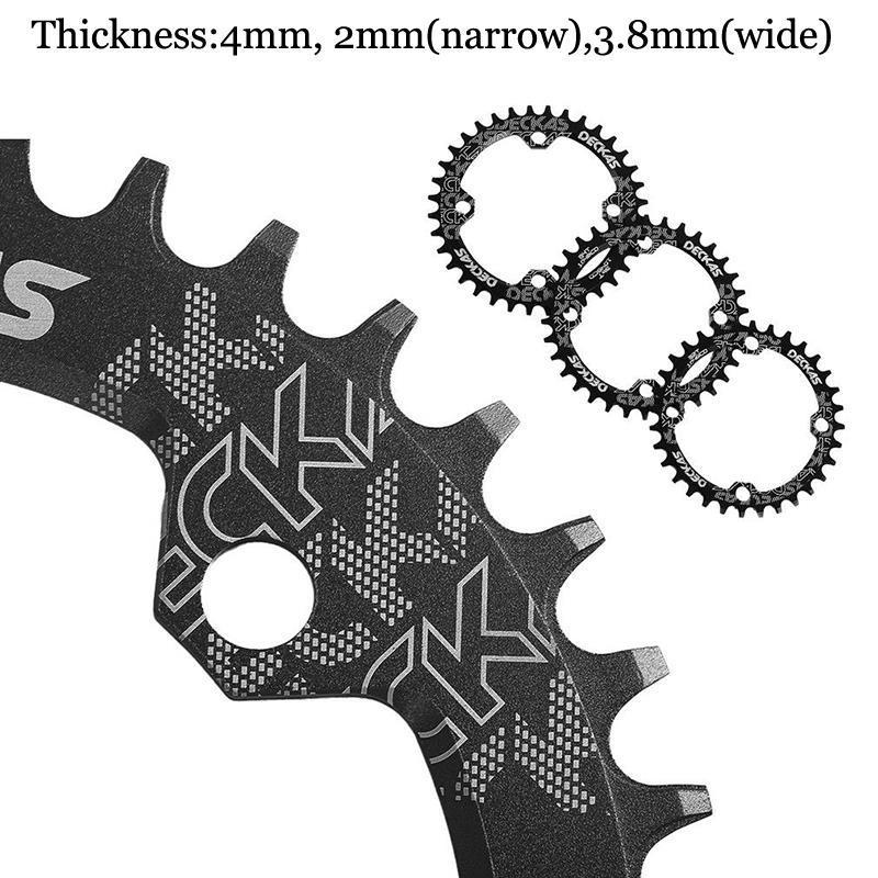 DECKAS-platos y bielas redondos asimétricos para bicicleta de montaña, 96BCD, 40T, 42T, 44T, 46T, 48T, 50T, corona, compatible con M6000, M7000, M4100, M5100