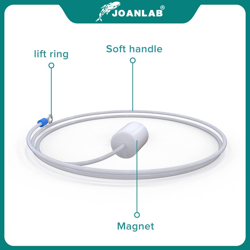 Joanlab Officiële Winkel 400Mm 600Mm Ptfe Magneetroerder Roer Bar Retriever-Buigbare Polyethyleen Anti-Corrosieve Lab levert