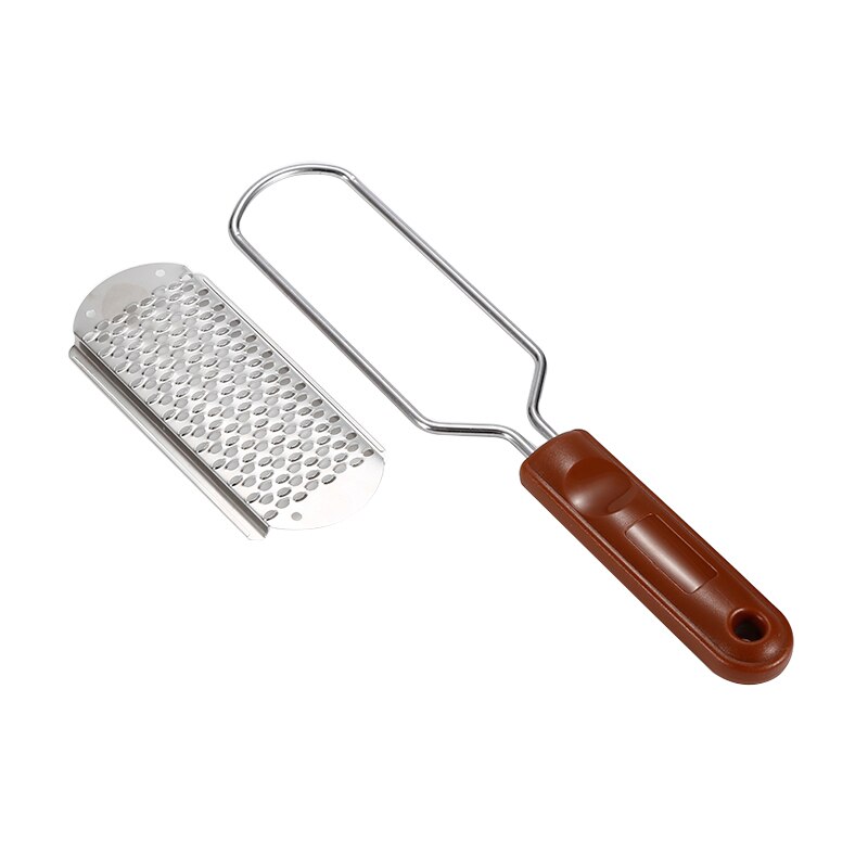 Lima de acero inoxidable para pedicura, removedor de piel muerta para hoja de pie, cepillo reemplazable para el cuidado de los pies, callos, 1 ud.