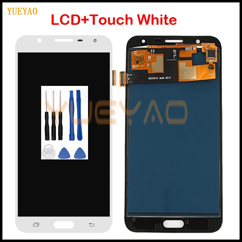 5.5'' inch For SAMSUNG Galaxy J7 Neo LCD Display J701 J701F J701M J701MT Touch Screen LCD Assembly Replacement Parts: White With Tool