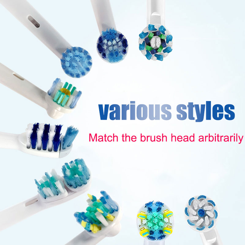 EB50 EB20 Dual Clean Opzetborstels Voor Oral B D12 D16 D100 Cross Actie Floss Action Elektrische Tandenborstel Heads zwart