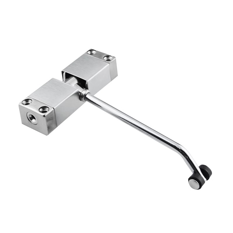 zinc al Automatic Spring Door Closer Door Closing Device Can Adjust The Door Closing Device Furniture Door Hardware: Silver