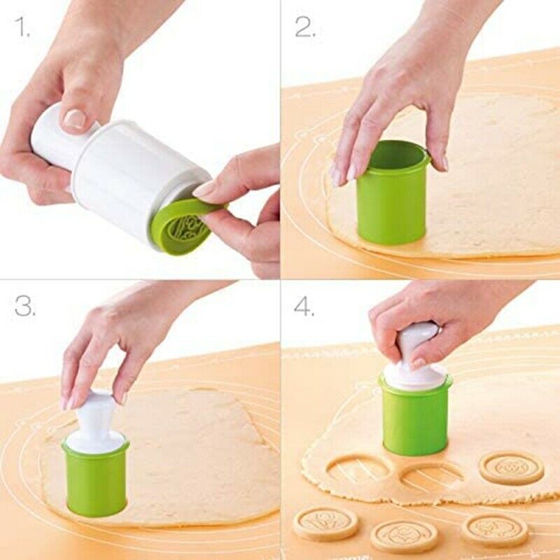 Non-stick cookie stamp & cutter ( (6 types set) chocolate fondant cake embosser cutter baking molds kitchen diy cake decorating tools