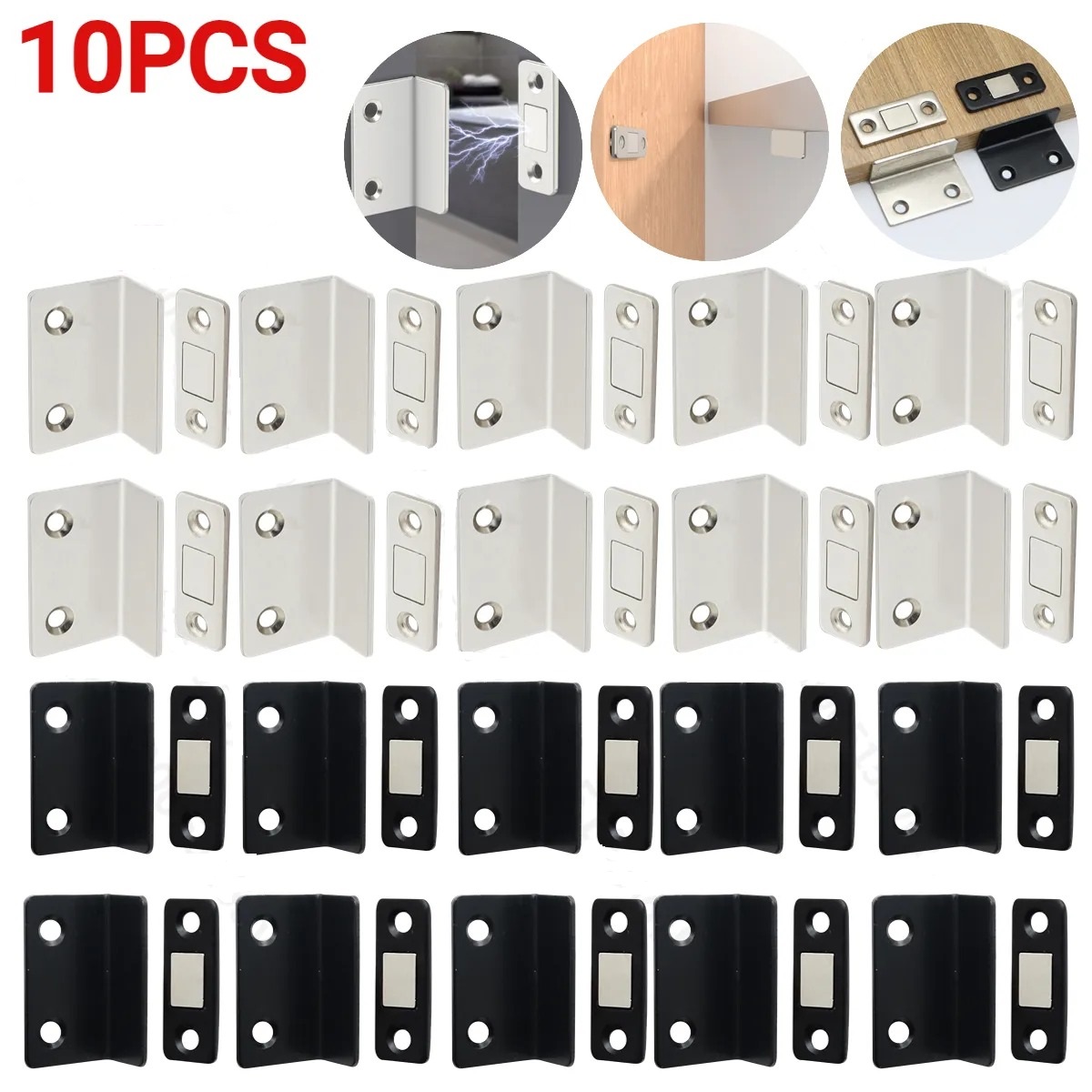 1-10 Stück stärker Magnete chrank fängt Magnet Tür Stopper versteckte Tür schließer mit Schraube für Schrank Schrank Möbel Hardware-