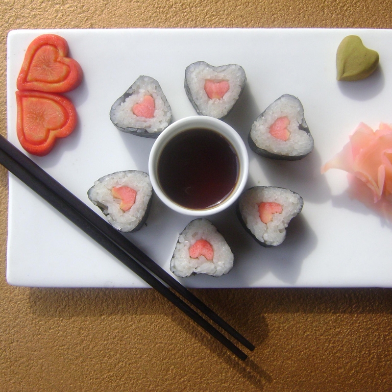 Sushi Maken Kit Hartvormige Sushi Maker Voor Beginner Sushi Tool Set Inclusief Ronde Vierkante Driehoek Sushi Mold Vork spatel