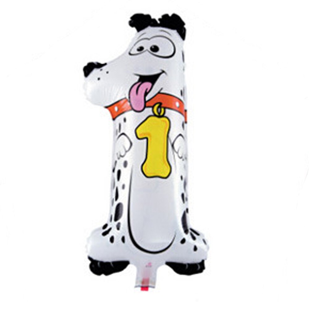 2 Stuks Animal Nummer Folie Opblaasbare Ballon Bruiloft Gelukkige Verjaardag Ballonnen Party Decor Kids Kinderen Speelgoed: 1