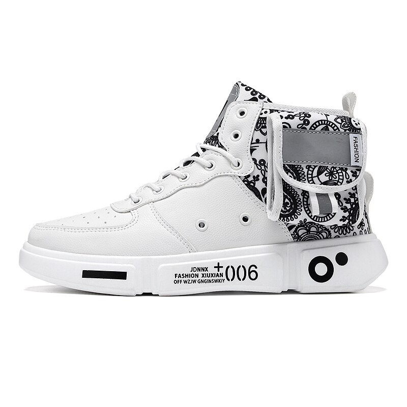 Mænd fritidssko drengetrend komfortabelt mærke mænd lomme sneaker fritidssko zapatillas hombre sko til mænd: Grå / 44