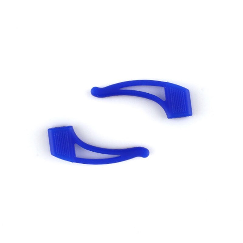 Soporte antideslizante de silicona de para gafas, gancho para las orejas, punta de patilla deportiva, 1 par,: dark blue