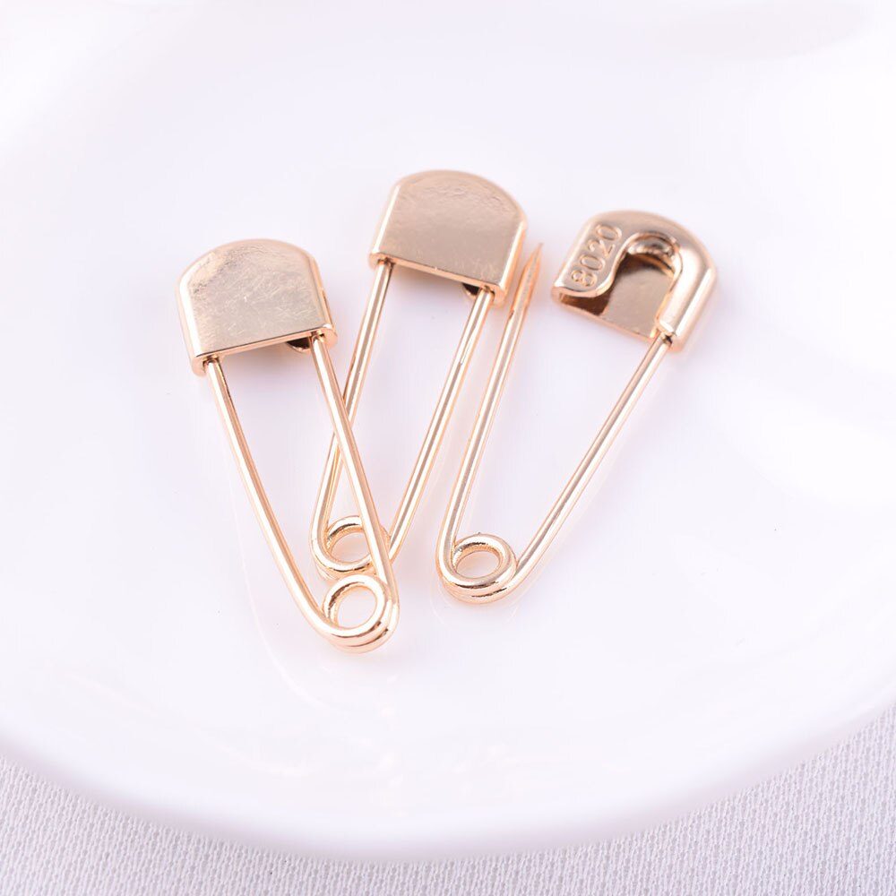 Épingles de sûreté dorées pour vêtements, petite épingle de sécurité Kilt, épingles de Bar en métal, jupe Kilt, couverture, écharpe, broche, épingles de sécurité, fournitures de couture: light gold