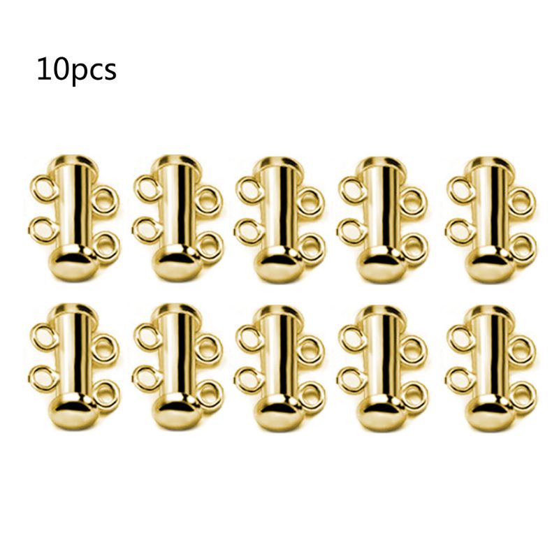 10Pcs Layered Armband Halsketten Rutsche Starke Magnetische Haken Rohre Schloss Rhodium Überzogene Schnalle Haken Schmuck Erkenntnisse: GD-2