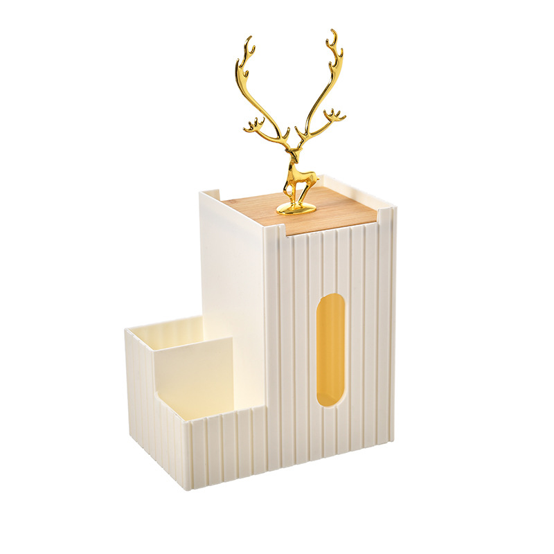 Paper Box Wall-Mounted Home Living Room Punch-Free Upside-Down Kitchen Bedroom Toilet Storage Wall Hanging Tissue Holder: White Storage