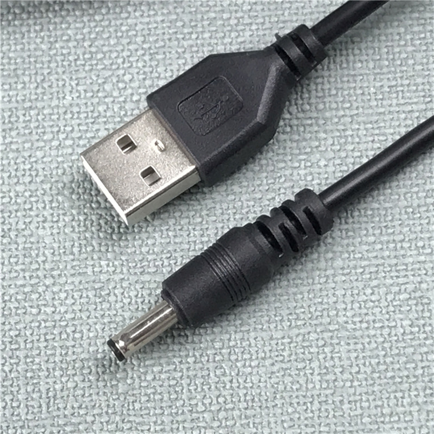 Universal 5V DC Power Cable, USB to DC 3.5x 1.35mm Plug Charging Cord, 1 Meter USB to DC Power Charger Cord Connector Cable