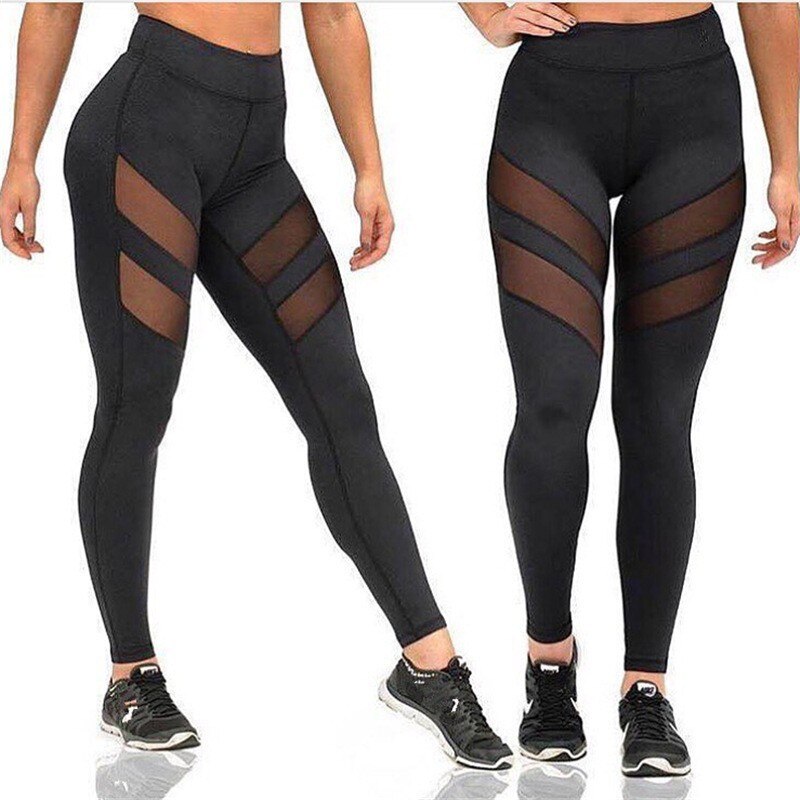 Running Leggings Women Sports Pants Black Grey Tights Mujer Legging Sportswear Fitness GYM Tights Pant Outwork High Elastic Pant: black / s