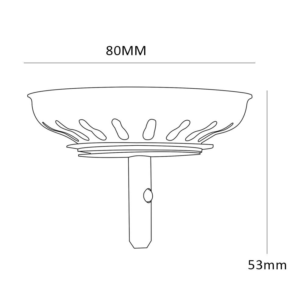 Roestvrijstalen Keuken Gootsteenzeefje Stopper Afval Plug Sink Filter Filtre Lavabo Badkamer Haar Catcher Wastafel Accessoires