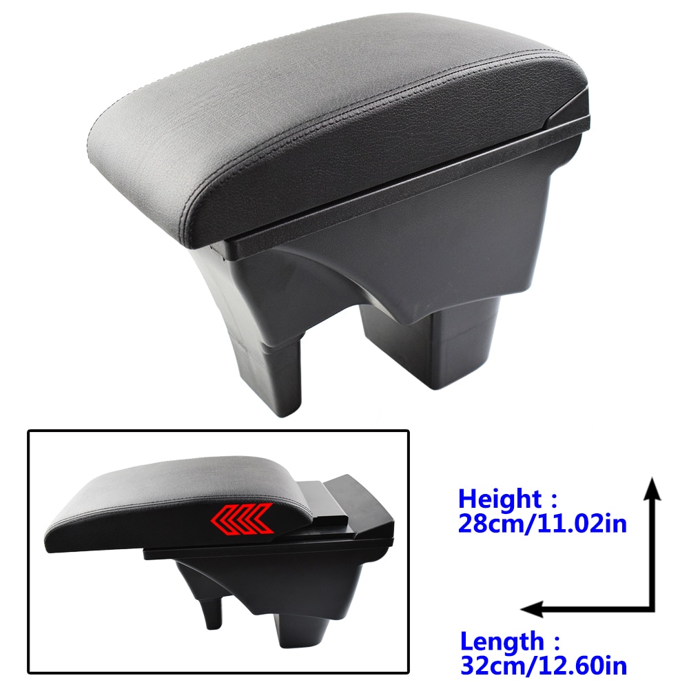 Skórzany podłokietnik dla Suzuki Vitara 2015-2019 robić przechowywania samochodu interfejs USB Polak modyfikacji 2016 2017 2018