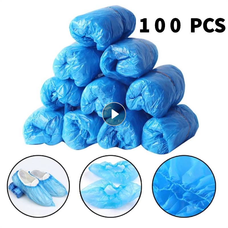 100Pcs Shoe Covers Disposable Hygienic Boot Cover For Household Construction Workplace Indoor Carpet Floor Protection Dust Cover: Default Title