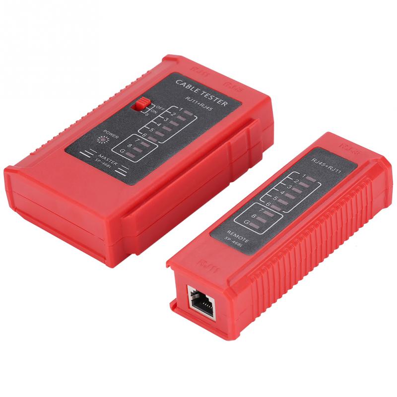 WZ-468 RJ45 and RJ11 Network Cable Tester Ethernet LAN Network Test Tool Wire Lead Testing Tool Network Measuring Tools