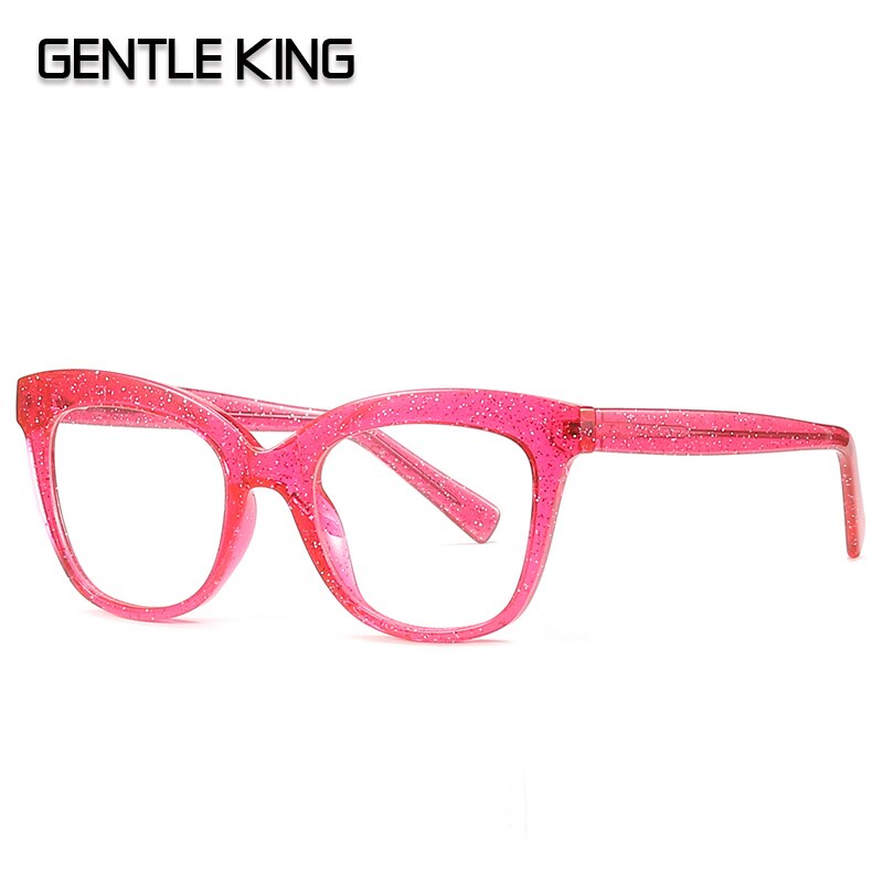 Montura de gafas suave KING Anti Blue Light, montura de gafas TR90 Spectascle Block Blue-ray, monturas de gafas para hombres y mujeres: C3 PINK